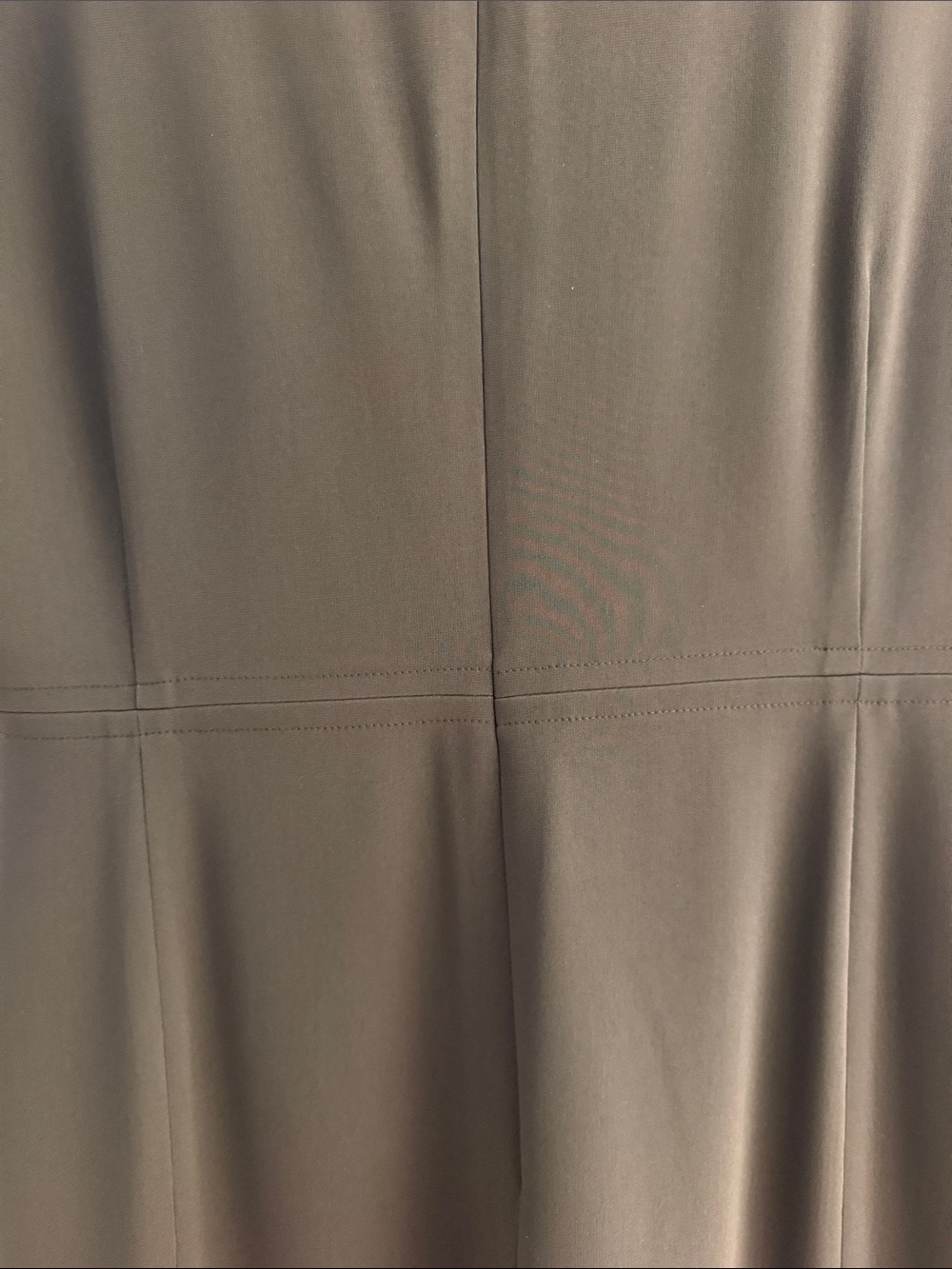 Talbots Brown Short-Sleeve Fit-and-Flare Lined Dress - Picture 5 of 12